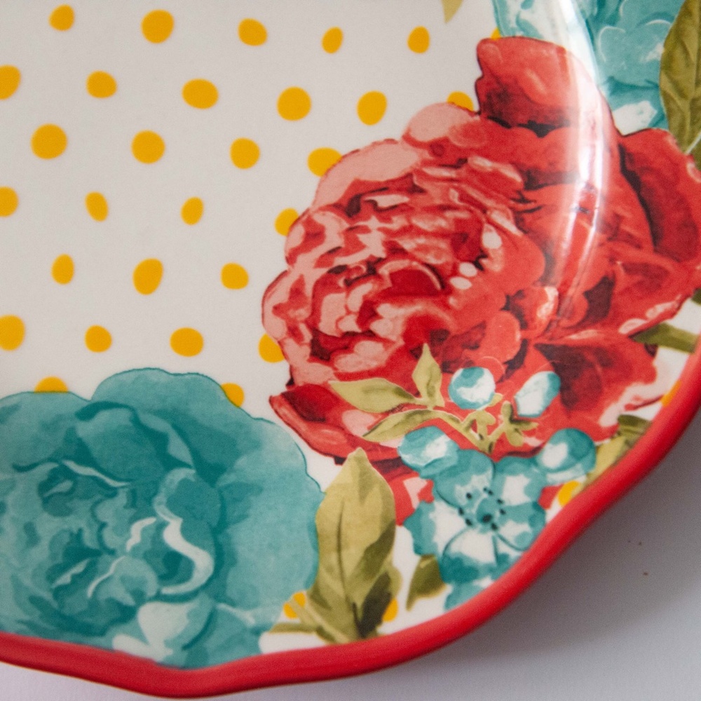 The Pioneer Woman Set of 4 Blossom Jubilee Floral Stoneware Salad Plates - Picture 3 of 7